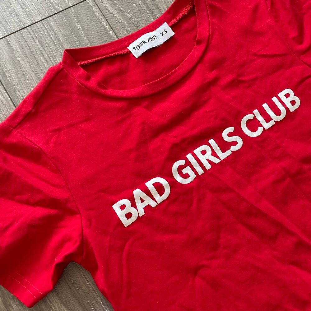 NEW Tigermist Red Bad Girls Club Tee Tshirt